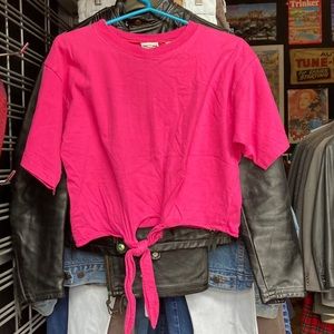 Vintage Pink Cropped Tee